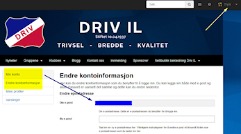 Har du korrekt info på din kontoprofil?